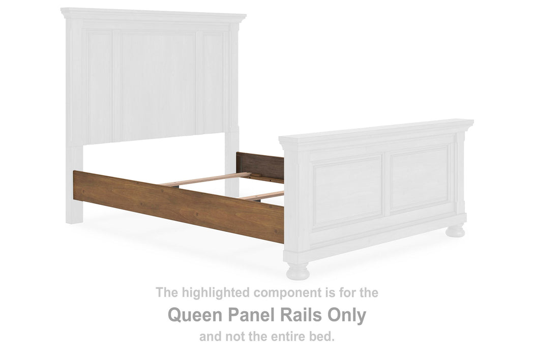 Feddinger - Queen Panel Rails - Medium Brown - Simple Home Plus