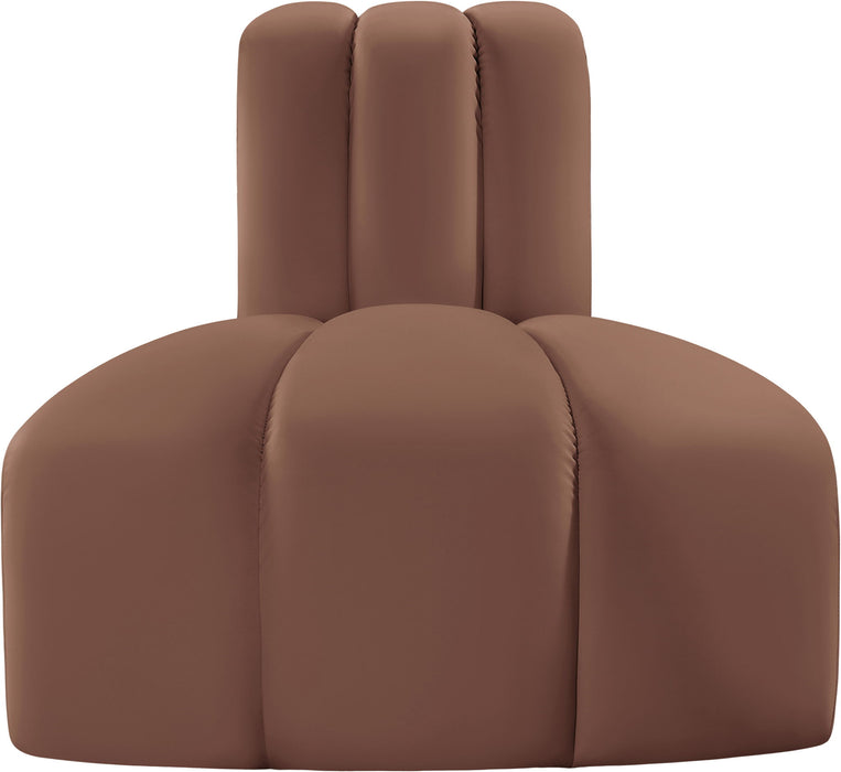 Arc - Faux Leather Reverse Corner Chair - Simple Home Plus