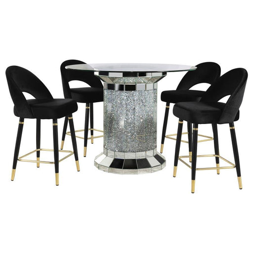 Ellie - Pedestal Counter Height Dining Room Set - Simple Home Plus