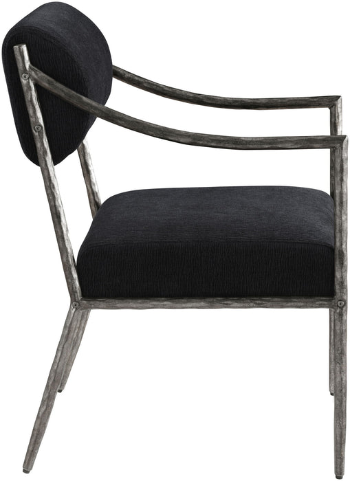 Bastille - Upholstered Dining Arm Chair (Set of 2) - Silver Frame - Simple Home Plus