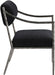 Bastille - Upholstered Dining Arm Chair (Set of 2) - Silver Frame - Simple Home Plus