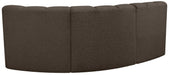 Arc - Boucle Fabric 3 Piece Sofa - Simple Home Plus