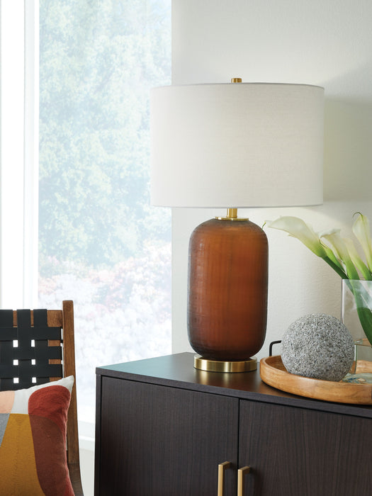 Farberman - Amber - Glass Table Lamp - Simple Home Plus
