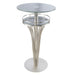 Yukon - Contemporary Bar Table - Gray Frosted - Simple Home Plus