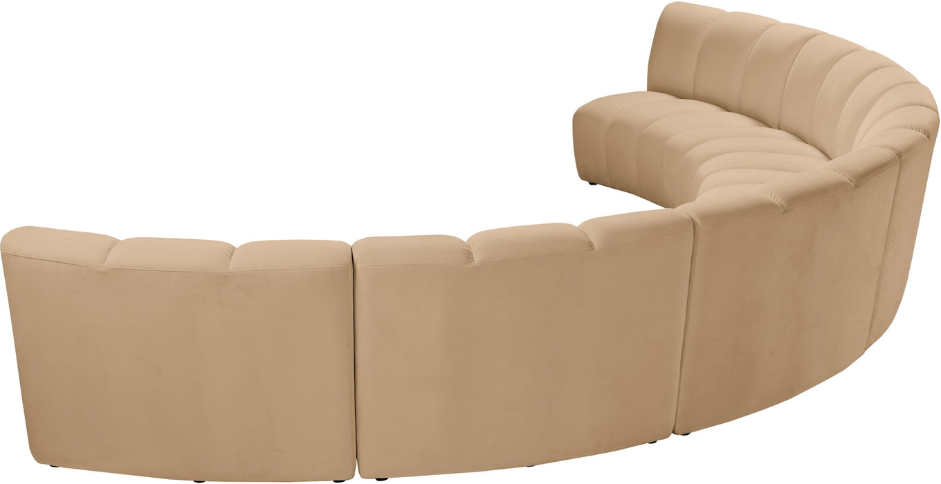 Infinity - 6 Piece Modular Sectional - Camel - Simple Home Plus
