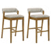 Landyn - 26" Amber Glow Counter Height Rubberwood Barstool - Simple Home Plus