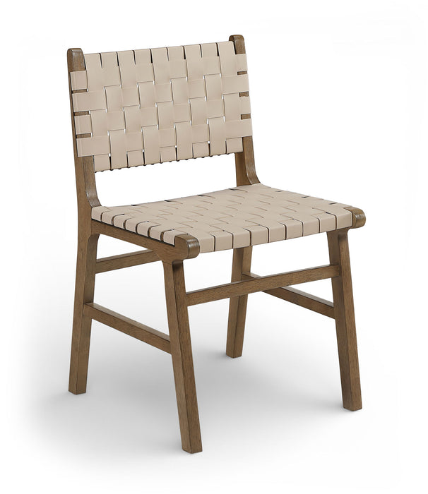 Entwine - Vegan Leather Upholstered Dining Chair - Painted Brown - Simple Home Plus