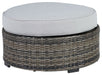 Harbor Court - Gray - Ottoman with Cushion - Simple Home Plus