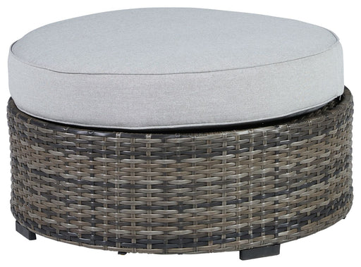 Harbor Court - Gray - Ottoman with Cushion - Simple Home Plus