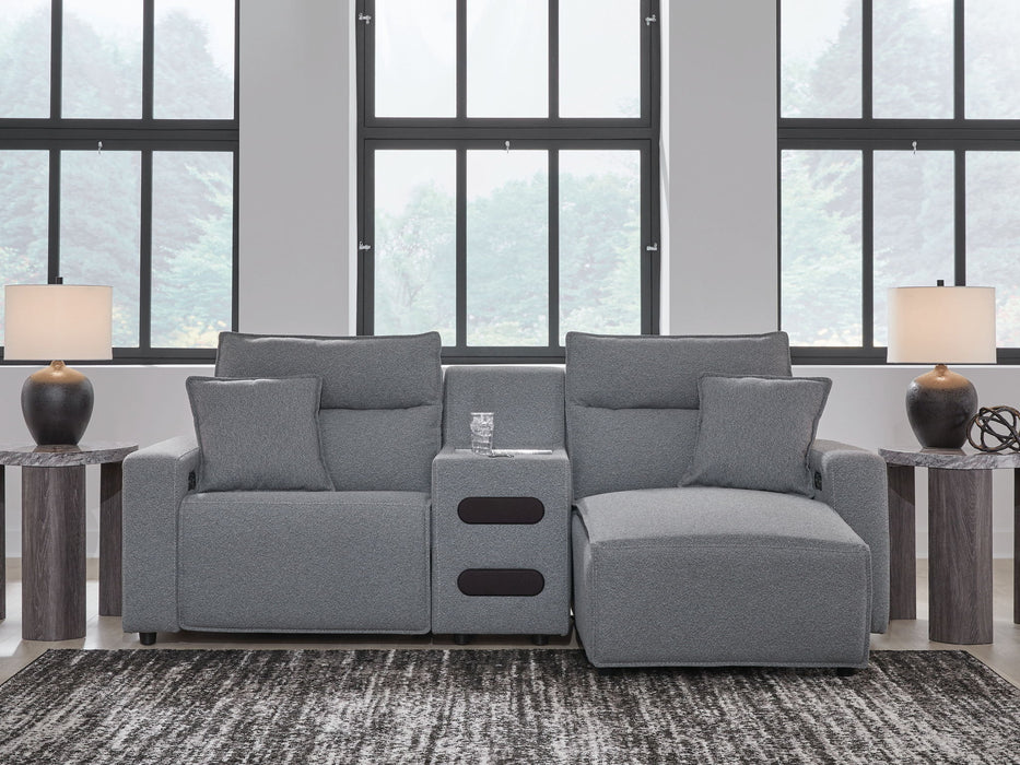 ModMax II - Salt And Pepper - Reclining Sectional - Simple Home Plus