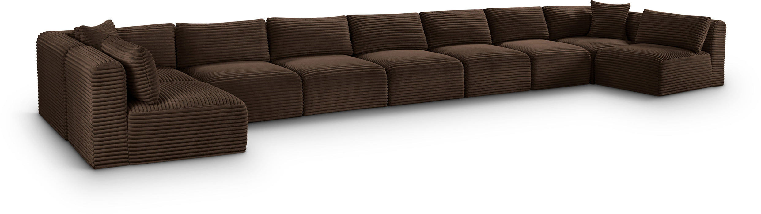 Shaggy - 9 Piece Modular Sectional - Simple Home Plus