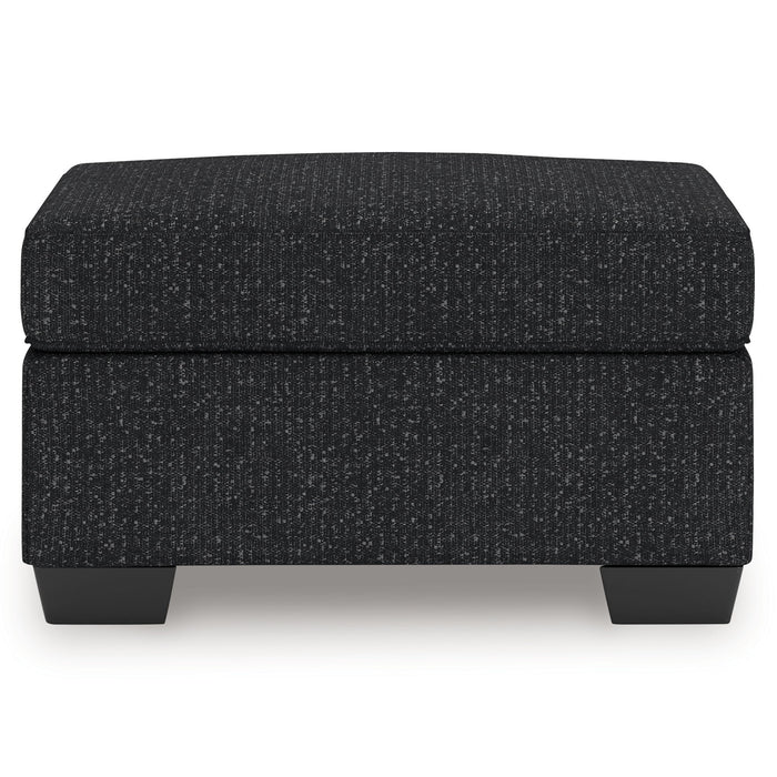 Jasmine Peaks - Ottoman - Coal - Simple Home Plus
