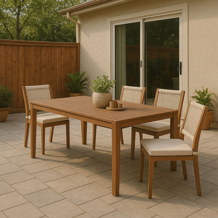 Maui - Outdoor Patio Dining Table - Natural - Simple Home Plus