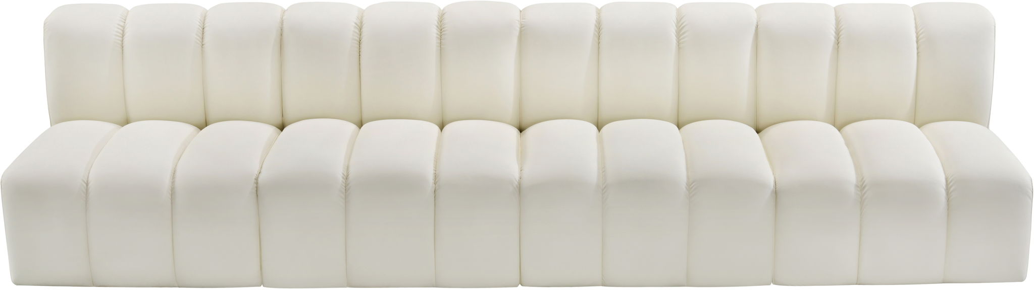 Arc - Faux Leather 4 Seats Modular Sofa - Simple Home Plus
