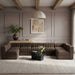 Rummi - Velvet Performance Fabric Upholstered 7 Piece Modular Sectional (With 2 Corner Chairs) - Simple Home Plus