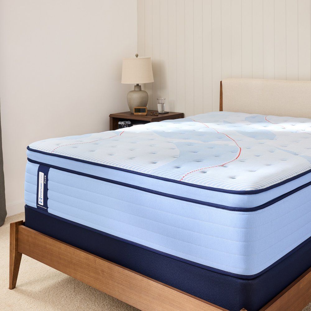 Posturepedic Plus - Paterson II Euro Pillow Top Medium Mattress - Simple Home Plus