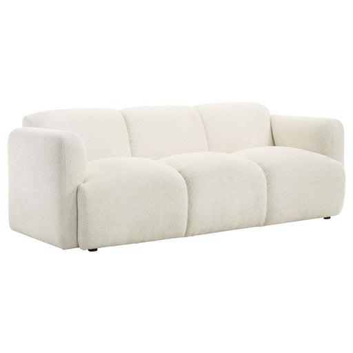 Dorset - Fabric Upholstered Round Track Arm Sofa - Simple Home Plus