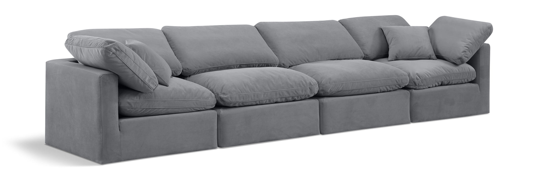 Indulge - Velvet 4 Seat Modular Sofa - Simple Home Plus