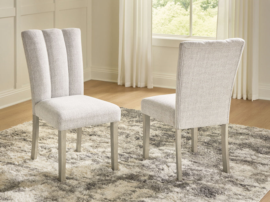 Larawyn - Dining Upholstered Side Chair (Set of 2) - Bisque - Simple Home Plus