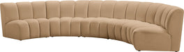 Infinity - 5 Piece Modular Sectional - Camel - Simple Home Plus
