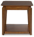 Trenmour - Medium Brown - Square End Table - Simple Home Plus
