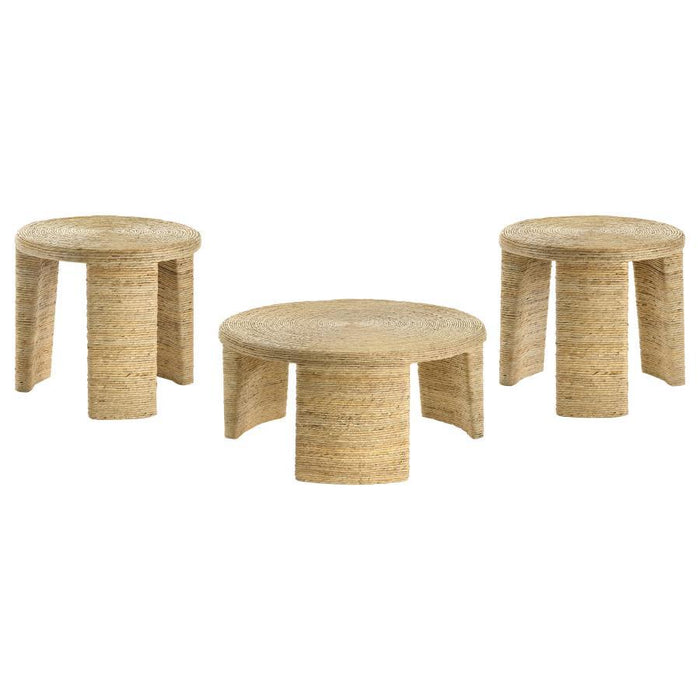 Artina - Rattan Coffee And End Table Set - Simple Home Plus