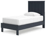 Simmenfort - Platform Bed With Panel Headboard - Simple Home Plus