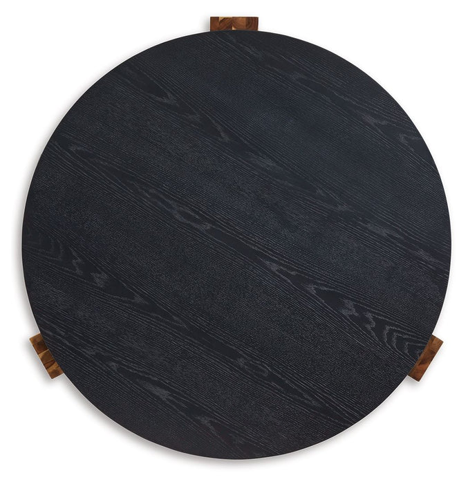 Breenmore - Black / Natural - Occasional Table Set (Set of 2) - Simple Home Plus