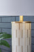 Faridworth - White / Gold Finish - Poly Table Lamp - Simple Home Plus