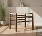 Santos - Faux Leather Upholstered Bench - Walnut Frame - Simple Home Plus