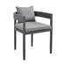Menorca - Outdoor Patio 7-Piece Dining Table Set In Aluminum With Gray Cushions - Simple Home Plus