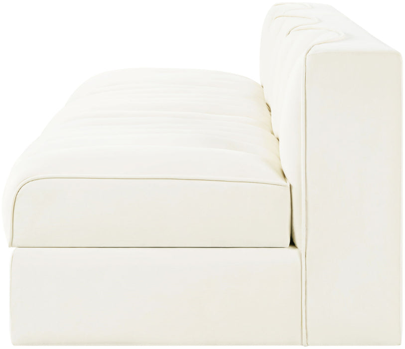 Rummi - Velvet Performance Fabric Upholstered 3 Piece Modular Armless Sofa - Simple Home Plus