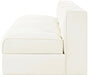 Rummi - Velvet Performance Fabric Upholstered 3 Piece Modular Armless Sofa - Simple Home Plus