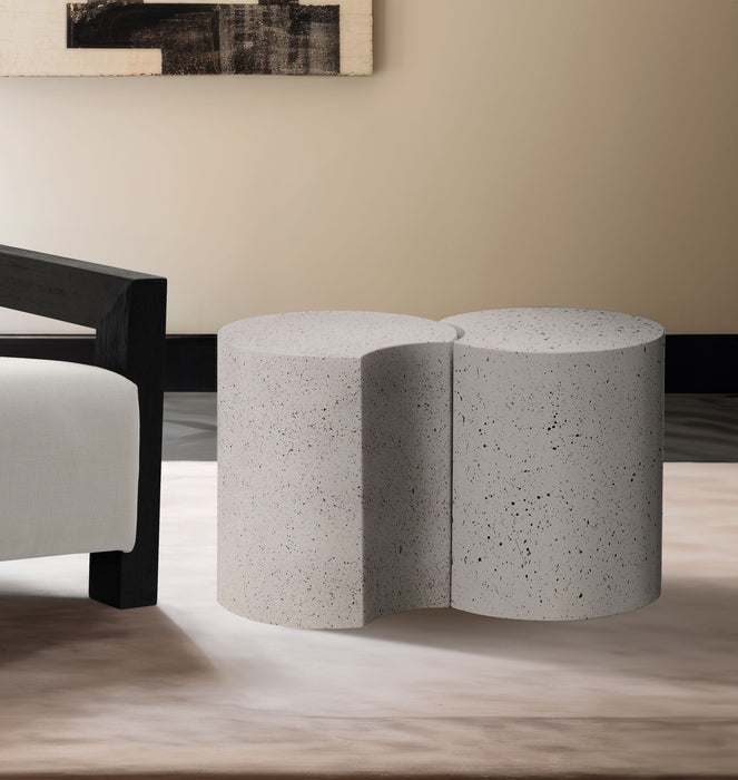 Dimple - 2 Piece Modular End Table - Terazzo Finish - Simple Home Plus