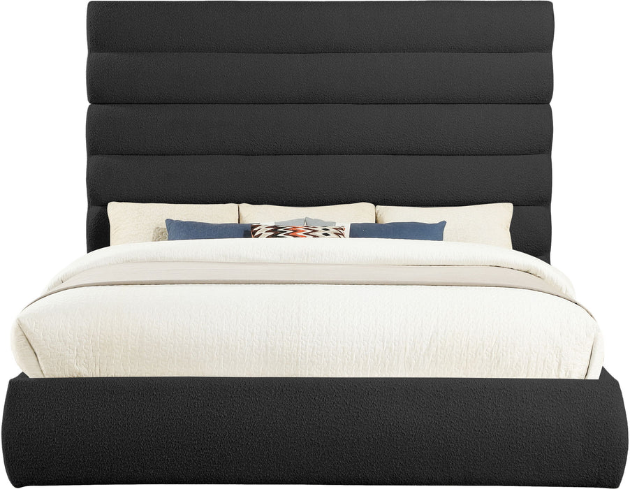 Adam - Boucle Fabric Bed With 70.5" Headboard - Simple Home Plus