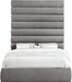 Adam - Chenille Fabric Bed With 89" Headboard - Simple Home Plus