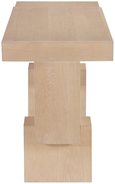 Anzio - Oak Veneer And Solid Wood Console Table - Simple Home Plus