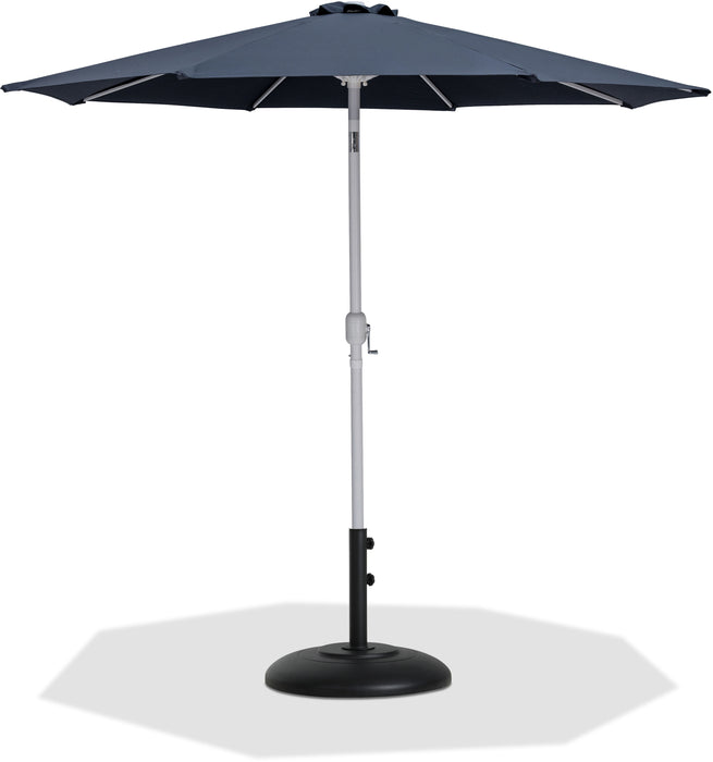 Fiji - Aluminum Patio Umbrella With Round Black And White Base - Simple Home Plus