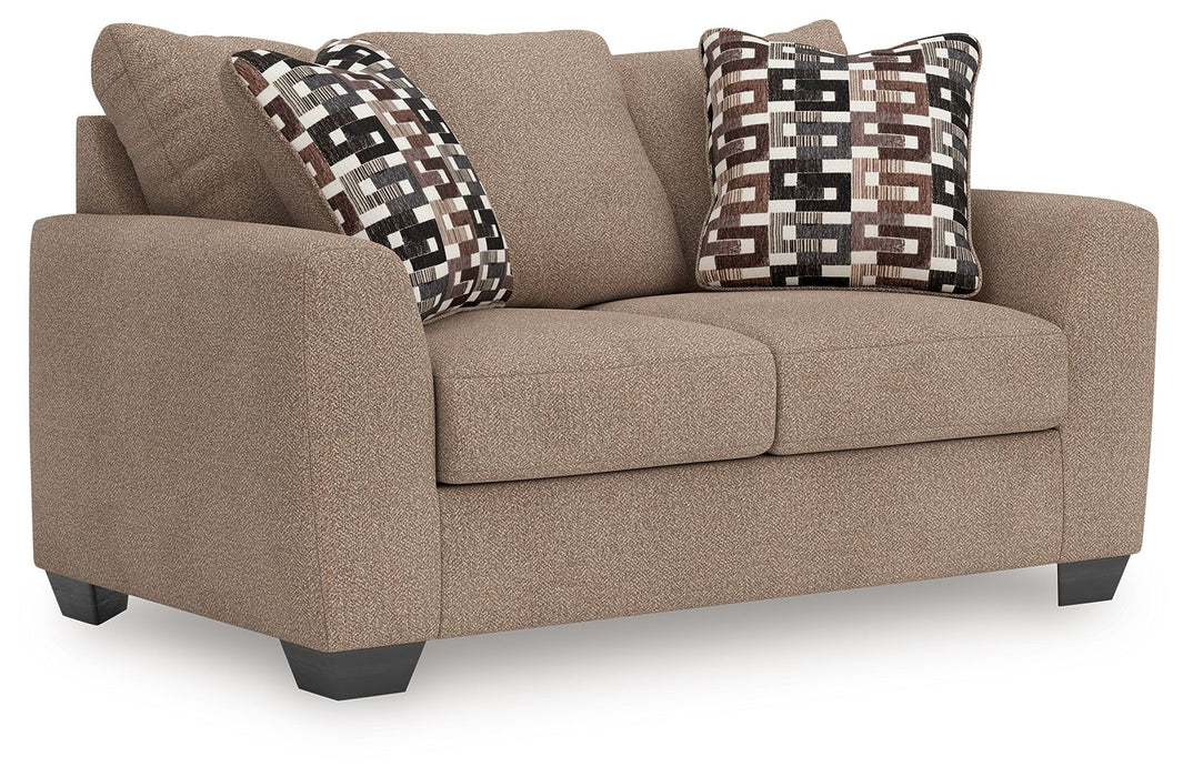 Triston-Peaks - Suede - Loveseat - Simple Home Plus