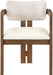 Ravina - Upholstered Dining Chair With Stained Brown Base (Set of 2) - Simple Home Plus