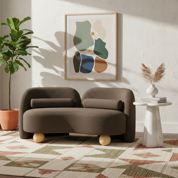 Daphne - Boucle Loveseat - Simple Home Plus
