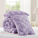 Lily - King 3 Piece Comforter Set - Purple - Simple Home Plus