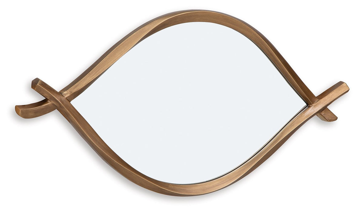 Bartner - Antique Gold Finish - Accent Mirror - Simple Home Plus