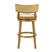 Noely - Modern Farmhouse Swivel Wood Bar Height Kitchen Bar Stool - Simple Home Plus