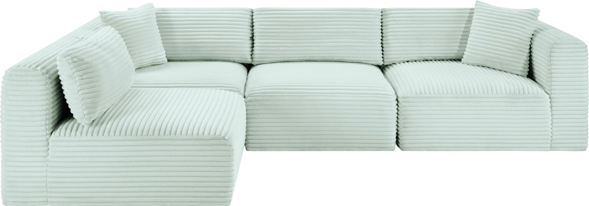Shaggy - 4 Piece Modular Sectional - Simple Home Plus