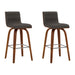 Vienna - 26" Swivel Counter Stool - Walnut Wood - Simple Home Plus