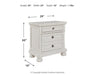 Robbinsdale - Two Drawer Night Stand - Antique White - Simple Home Plus