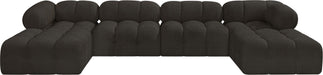 Ames - 6 Piece Fabric Modular U-Shaped Sectional - Simple Home Plus