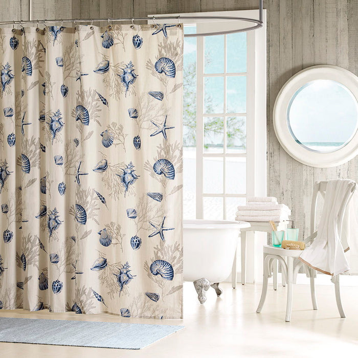 Bayside - Shower Curtain - Blue - Simple Home Plus