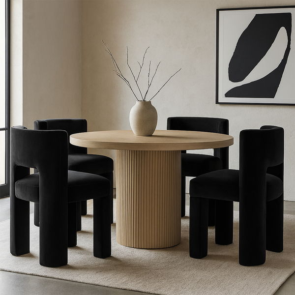 Zuno - Velvet Performance Fabric Upholstered Dining Chair (Set of 2)